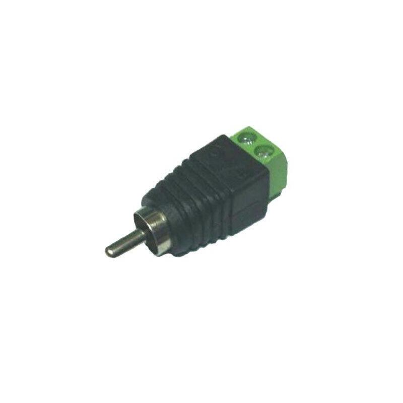 Conector Dc Macho Rca Con Salidas +/- De 2 Terminales