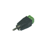 Conector Dc Macho Rca Con Salidas +/- De 2 Terminales