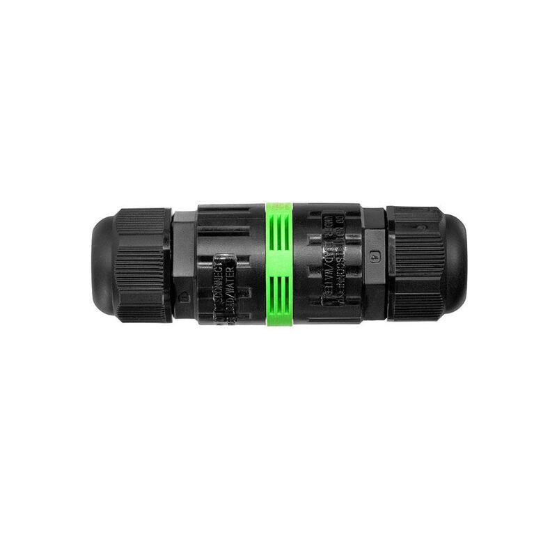 Conector Estanco Ip68 Lineal 2 Polos + Tierra