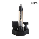 Conjunto Cortador De Vello Facial A Pilas Con Accesorios Ø2x13,3cm Edm