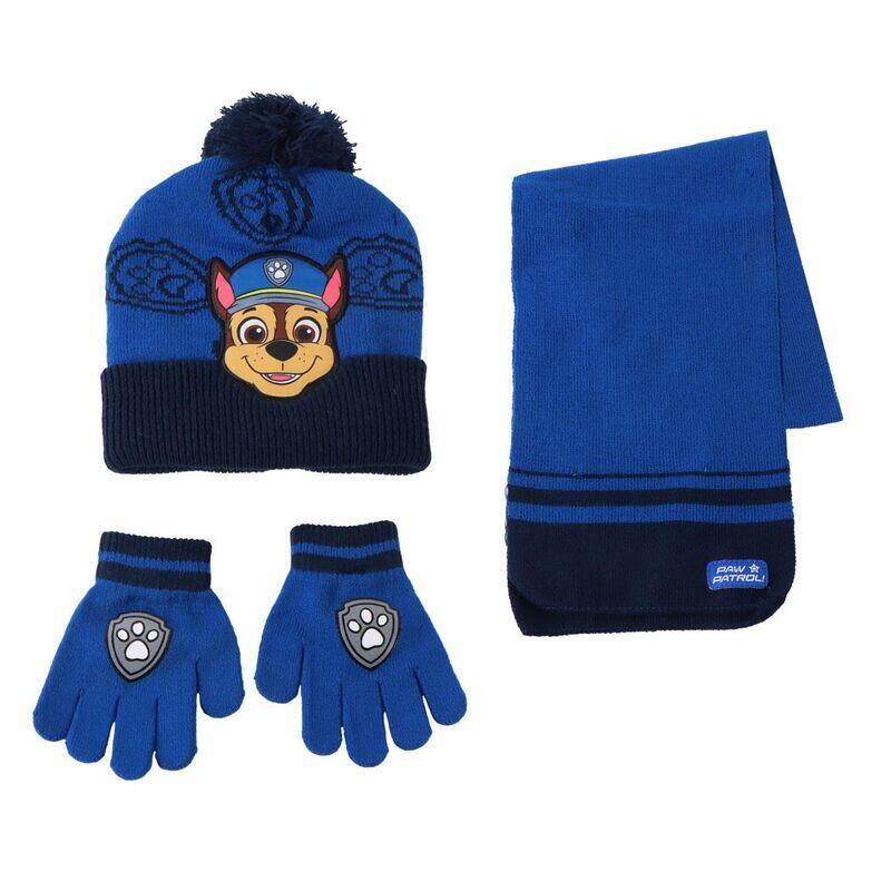 Conjunto Gorro Guantes Braga Cuello Patrulla Canina Paw Patrol