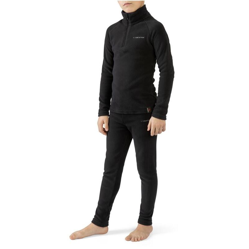 Conjunto Viking Arctis De Ropa Interior Infantil Polartec, Talla 114-116cm, Negro