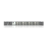 Consola Lcd Panorámica Single Rail Con Switch Kvm Integrado Dvi Usb De 8 Puertos Teclado Ingles Usa