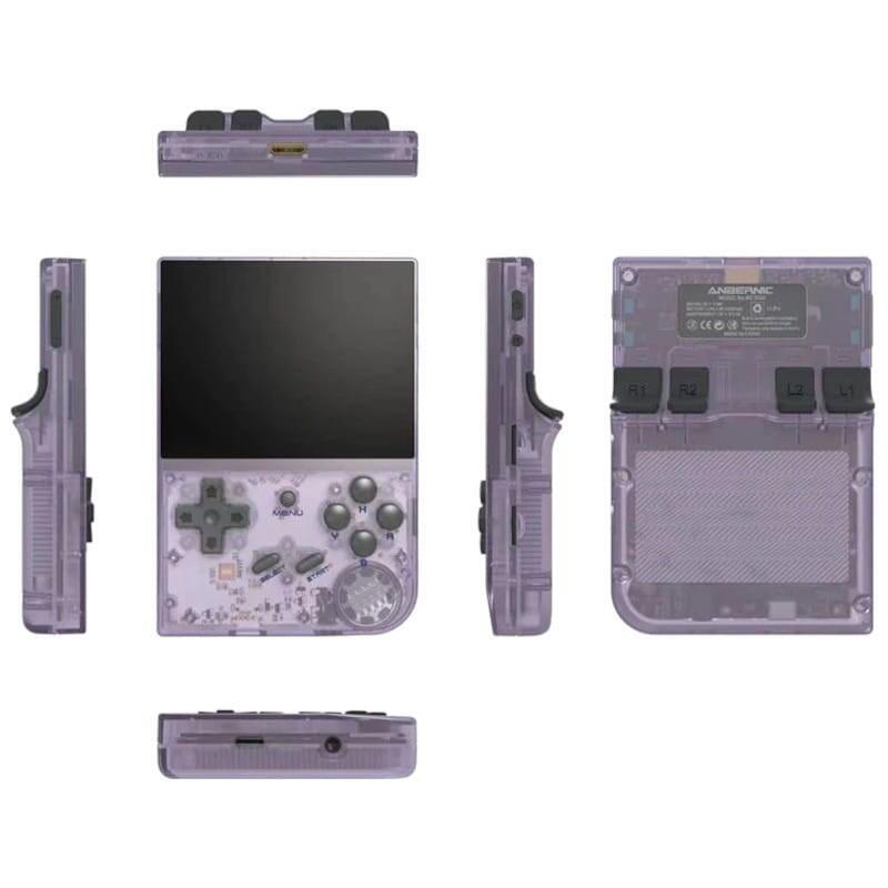 Consola Retro Portátil Anbernic Rg35xx 64gb Púrpura Transparente