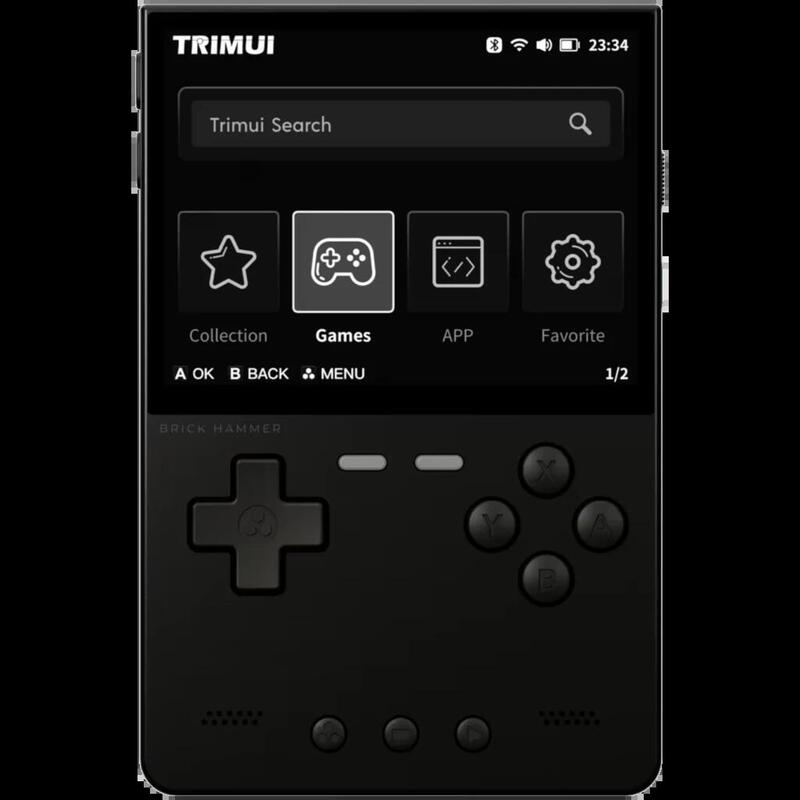 Consola Retro  Trimui Brick Hammer Metal (Sin Sd Card) Negro