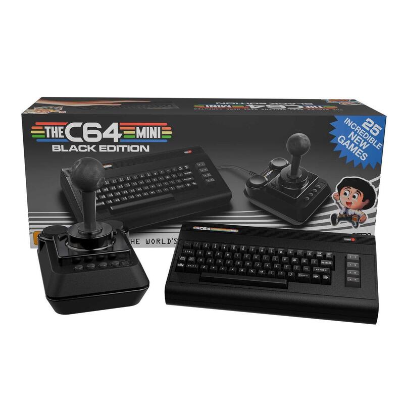 Consola The C64 Mini Black Edition (+25 Videojuegos)