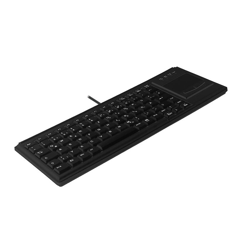 Contour Design Active Key Ak-4400-Gu Teclado Usb Qwertz Alemán Negro