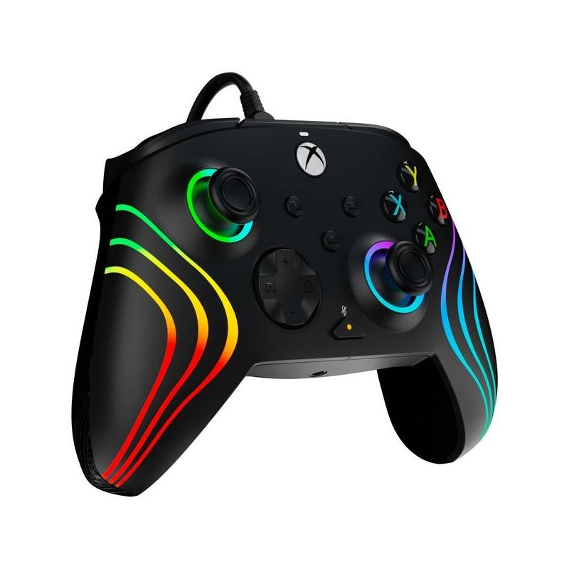 Controlador Con Cable Pdp - Afterglow Wave, Gamepad Negro, Para Xbox Series Xs, Xbox One, Pc 049-024