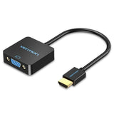 Conversor Vention Acpbb Hdmi Macho Vga Hembra 15cm Negro