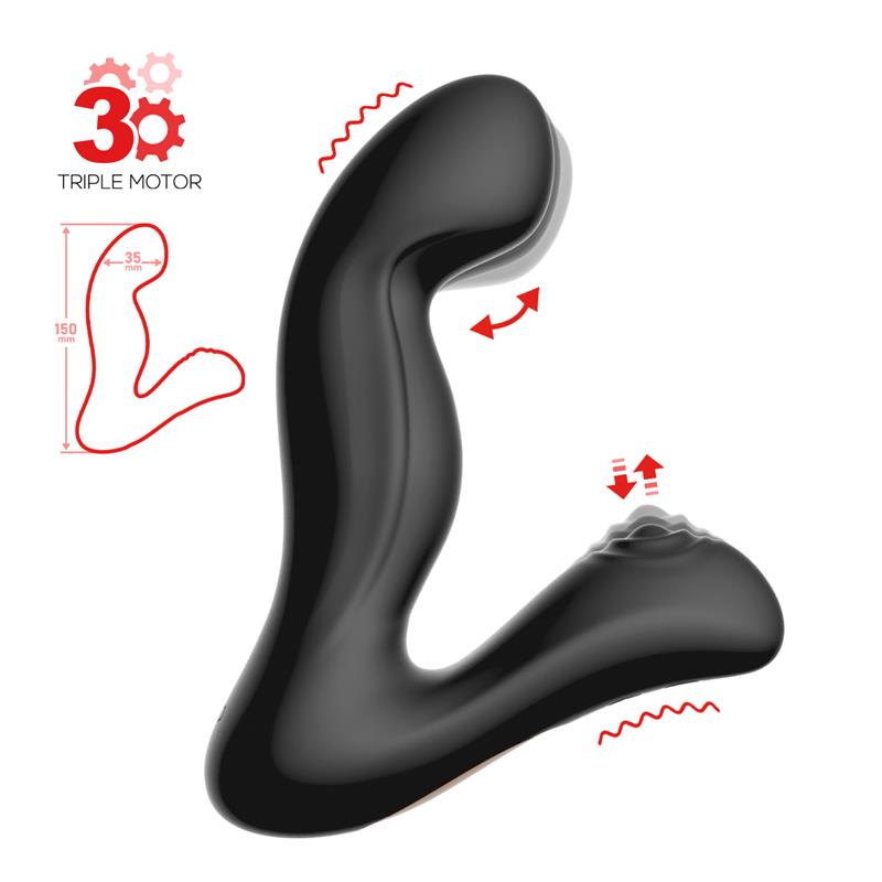 Convo Prostate Stimulator With Tapping And Finger Wiggle Function