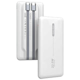 Cool Bateria Externa Universal Power Bank 10.000 Mah Pd 22.5w (2 Cables) Blanco