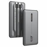 Cool Bateria Externa Universal Power Bank 10.000 Mah Pd 22.5w (2 Cables) Gris
