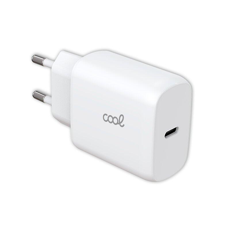 Cool Cargador Red  Fast Adapt. (Pd) Tipo-C (25w) Blanco