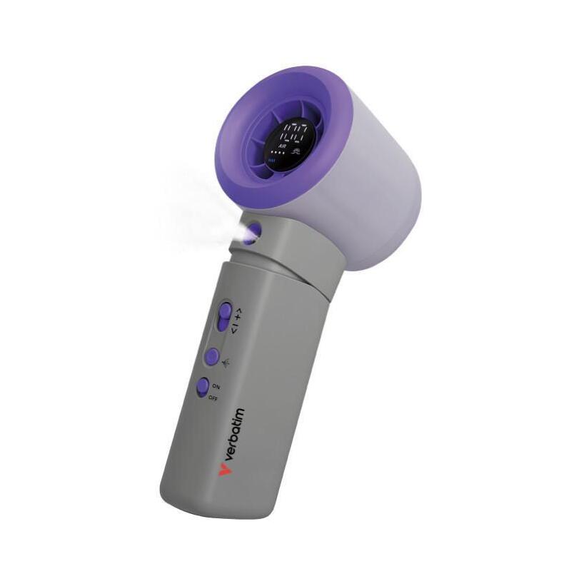 Cool  'N' Go Aqua Breeze  Handheld Fan Grey/Purple