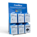 Coolbox Pack 12 Cargadores Gan2 + Expositor
