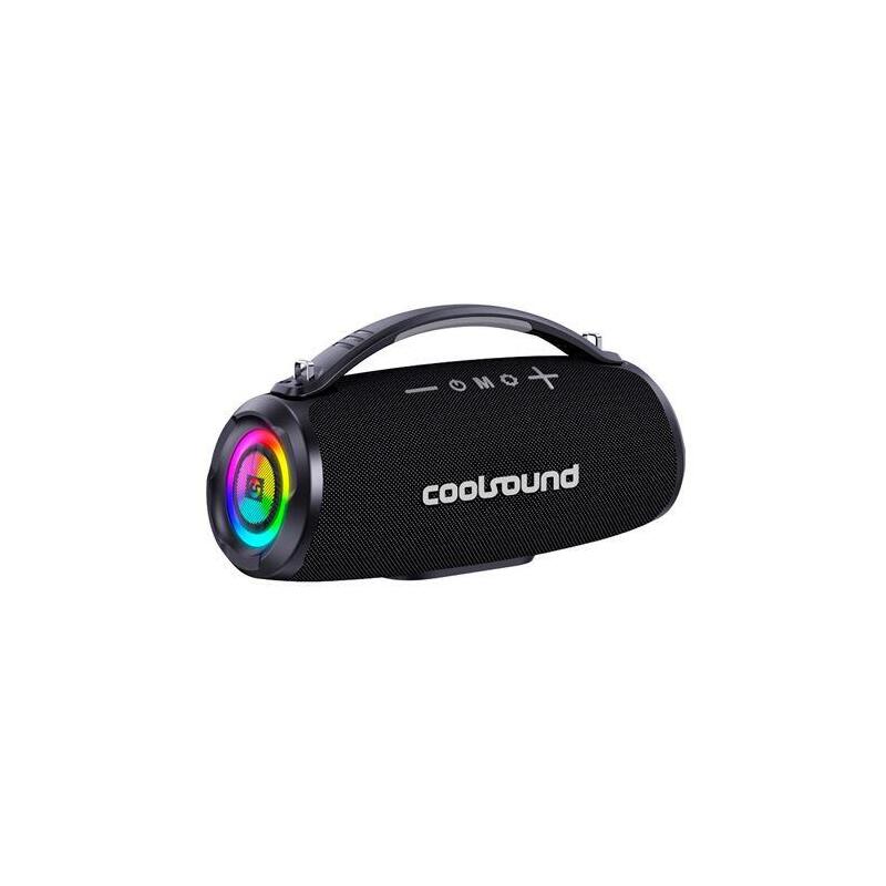 Coolsound Altavoz Bluetooth Beach Boom 40w - Asa De Transporte - Efecto Luces Led - Color Negro