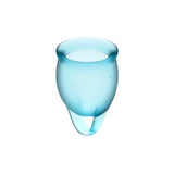 Copas Menstruales Feel Confident Light Blue Pack De 2