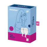 Copas Menstruales Feel Secure Transparent Pack De 2