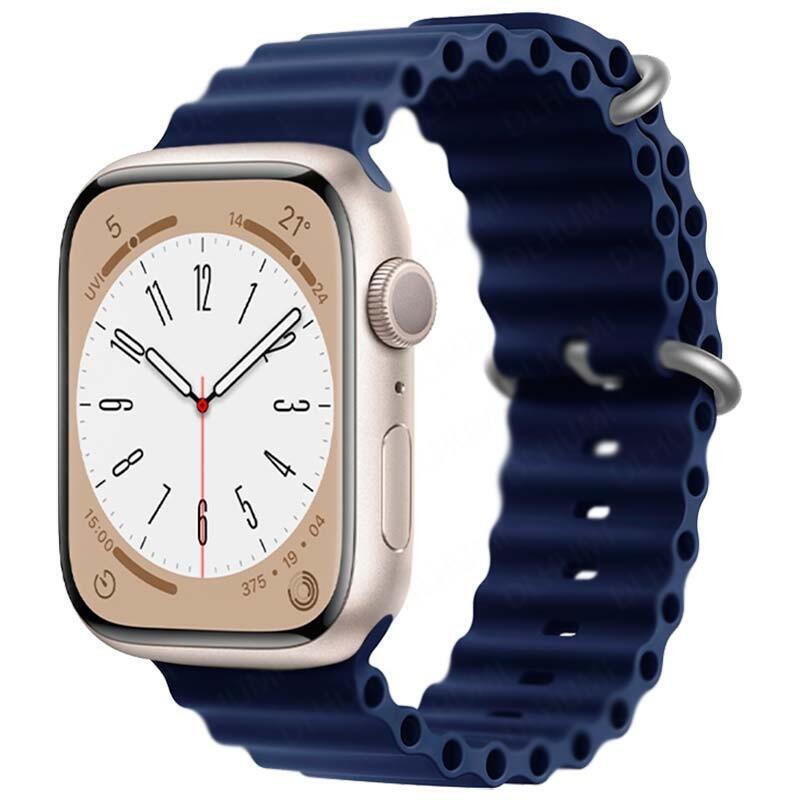 Correa Apple Watch 38/40/41mm Wave Azul Oscuro