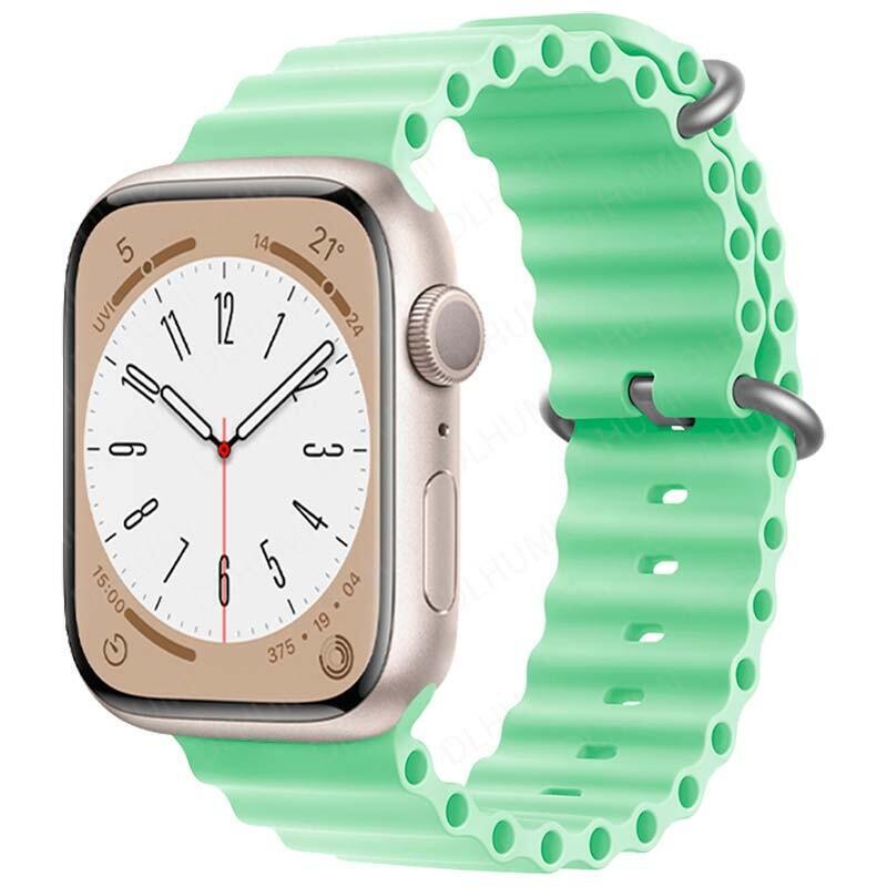 Correa Apple Watch 38/40/41mm Wave Verde Pistacho