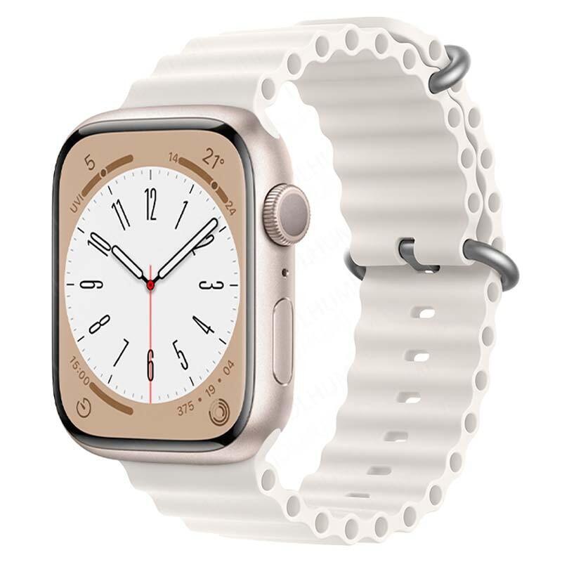Correa Apple Watch 42/44/45/49mm Wave Blanco