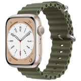 Correa Apple Watch 42/44/45/49mm Wave Verde Alpino
