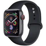 Correa De Silicona Apple Watch 42/44/45/49mm (Negro)