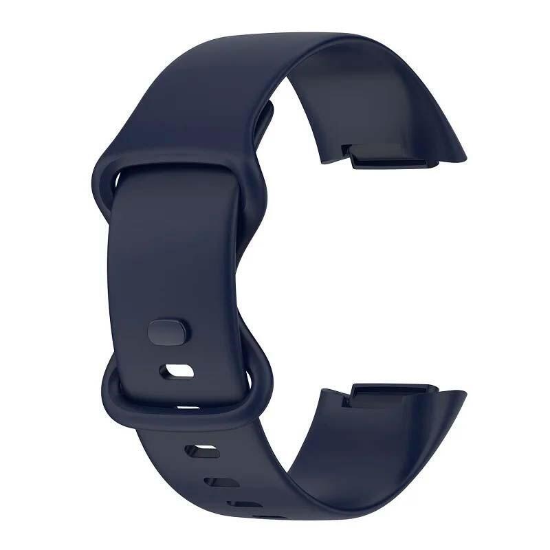 Correa De Silicona Fitbit Charge 5 / Charge 6 Azul Oscuro