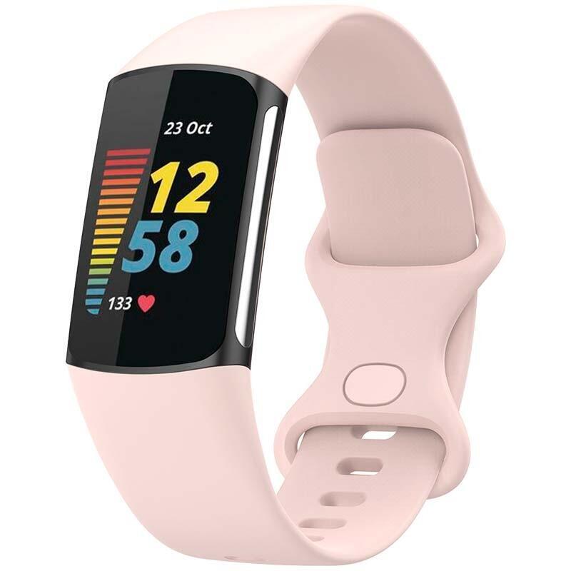 Correa De Silicona Fitbit Charge 5 / Charge 6 Rosa