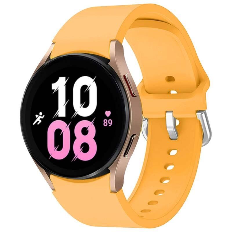 Correa De Silicona Samsung Galaxy Watch 4/5/6 Amarillo