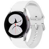 Correa De Silicona Samsung Galaxy Watch 4/5/6 Blanco