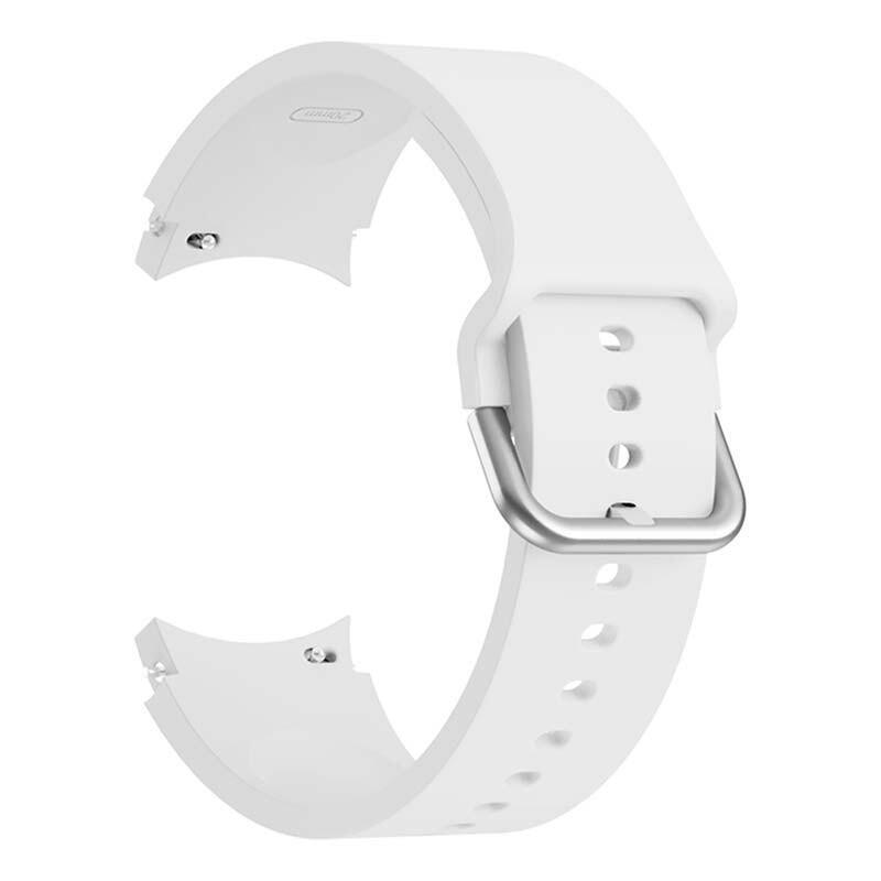 Correa De Silicona Samsung Galaxy Watch 4/5/6 Blanco