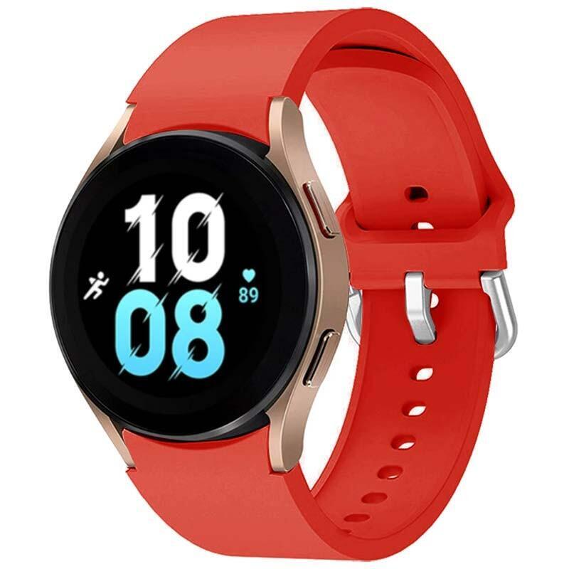 Correa De Silicona Samsung Galaxy Watch 4/5/6 Rojo