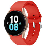 Correa De Silicona Samsung Galaxy Watch 4/5/6 Rojo