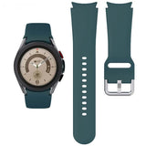 Correa De Silicona Samsung Galaxy Watch 4/5/6 Verde Oscuro