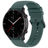 Correa De Silicona Universal 22mm Verde Oscuro Para Smartwatch Xiaomi/Amazfit/Samsung/Huawei/Realme/Ticwatch