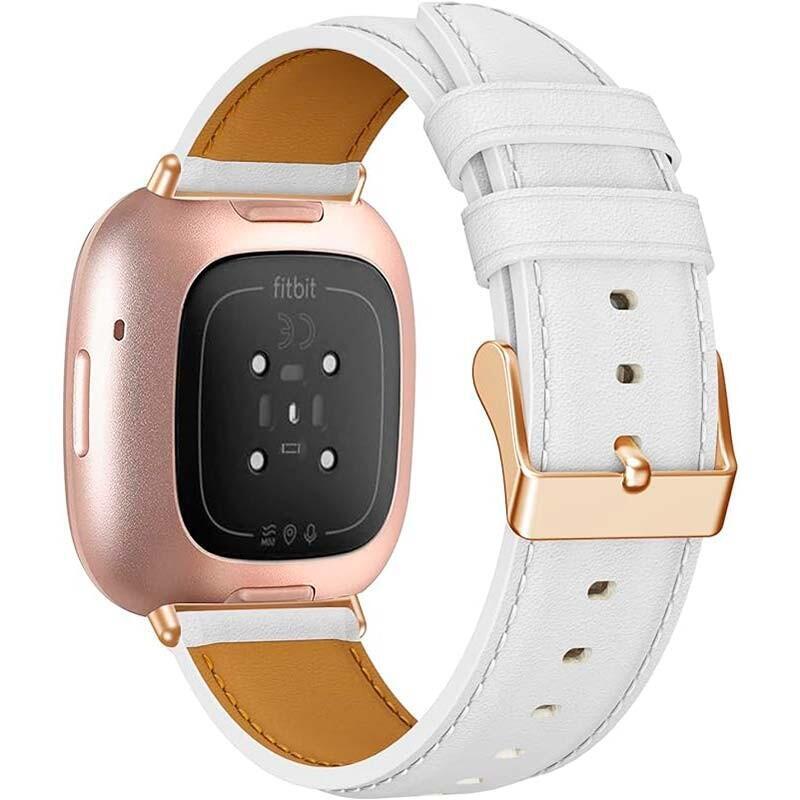 Correa Fitibit Versa 3 / Versa 4 Cuero Blanco