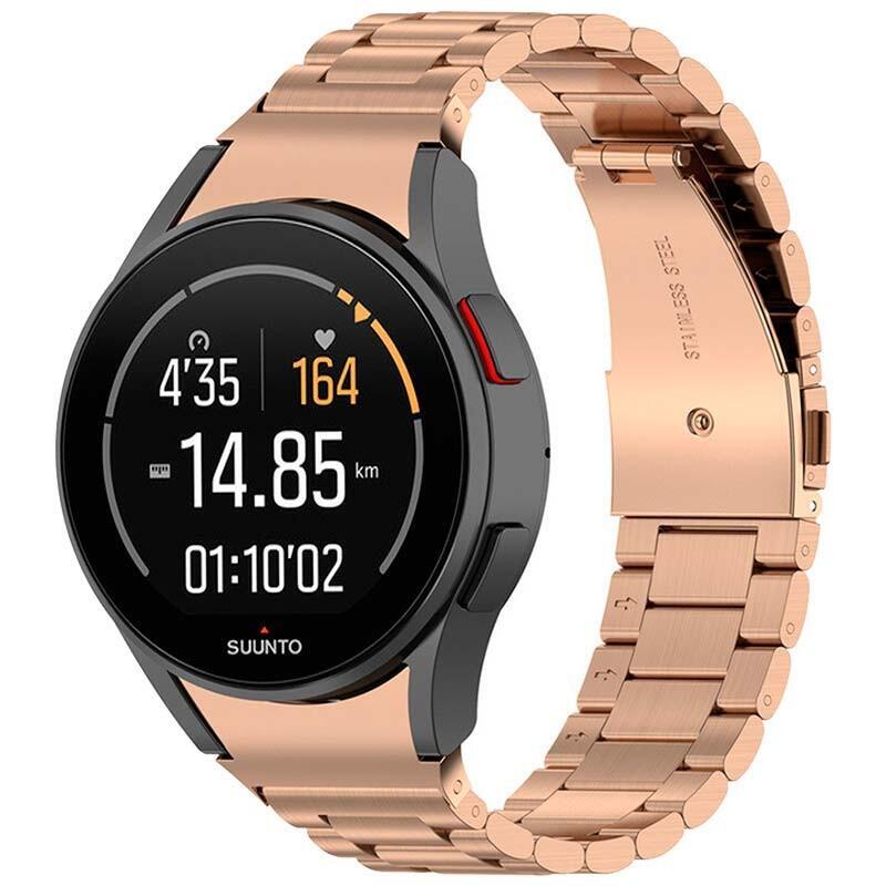 Correa Metal Eslabones Samsung Galaxy Watch 4/5/6 Dorado Rosa