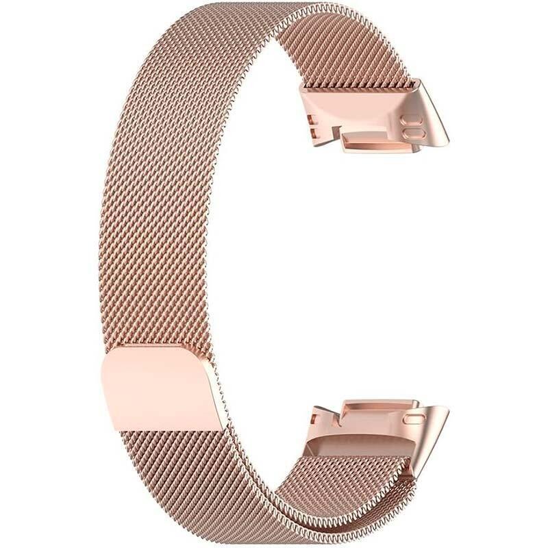 Correa Milanesa Magnética Fitbit Charge 5 / Charge 6 Champán