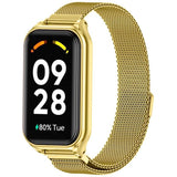 Correa Milanesa Magnética Xiaomi Mi Smart Band 8 Active / Redmi Smart Band 2 Dorado