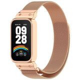 Correa Milanesa Magnética Xiaomi Mi Smart Band 9 Active / Redmi Smart Band 3 Dorado Rosa