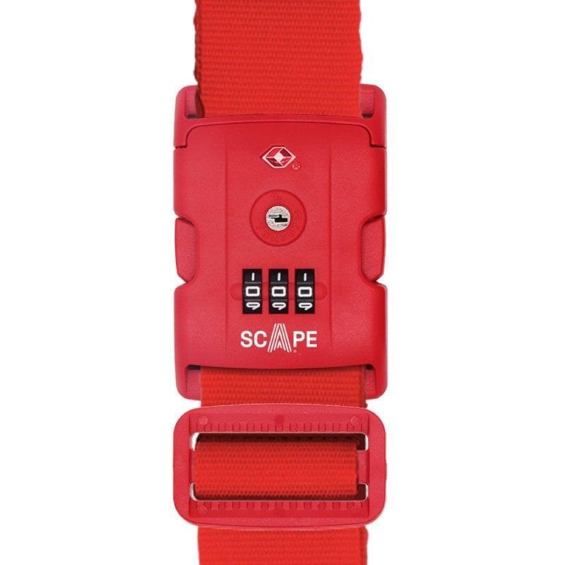 Correa Para Maleta Con Combinación Scape Travel E0121 Roja