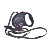 Correa Retráctil Flexi Black Design S 5 M Rosa