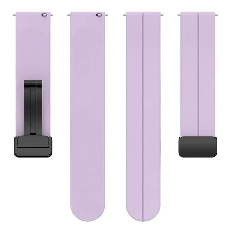 Correa Universal Cierre Magnético 22mm Violeta Para Smartwatch Xiaomi/Amazfit/Samsung/Huawei/Realme/Ticwatch