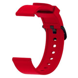 Correa Universal Silicona Gum 20mm Para Smartwatch Xiaomi/Amazfit/Samsung/Huawei/Realme/Ticwatch (Rojo)