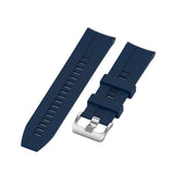 Correa Universal Silicone Rut 20mm Para Smartwatch Xiaomi/Amazfit/Samsung/Huawei/Realme/Ticwatch (Azul Oscuro)