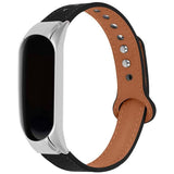 Correa Xiaomi Mi Smart Band 6 / Mi Band 5 / Amazfit Band 5 Cuero Clip Negro