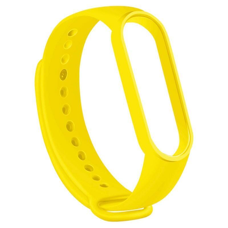 Correa Xiaomi Mi Smart Band 6 / Mi Band 5 / Amazfit Band 5 Silicona (Amarillo)