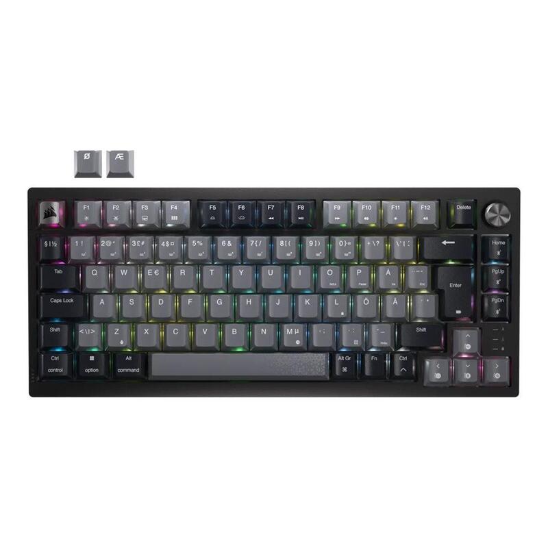 Corsair K65 Plus Mechanical Gaming Keyboard, Rgb, Nd Layout, Wireless, Black