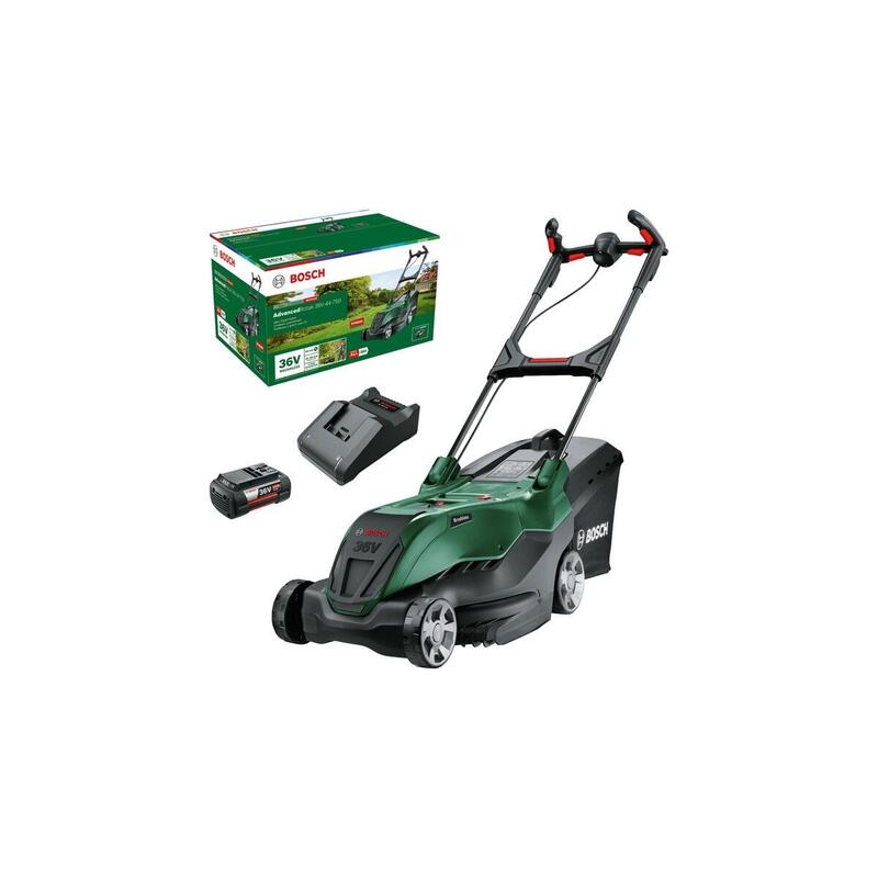 Cortacésped Bosch  Inalámbrico Advancedrotak 36v-44-750, 36volt Verde/Negro, Batería Li-Ion 4,0ah, Power For All 06008b9g01